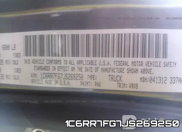 1C6RR7FG7JS269250 фото 10