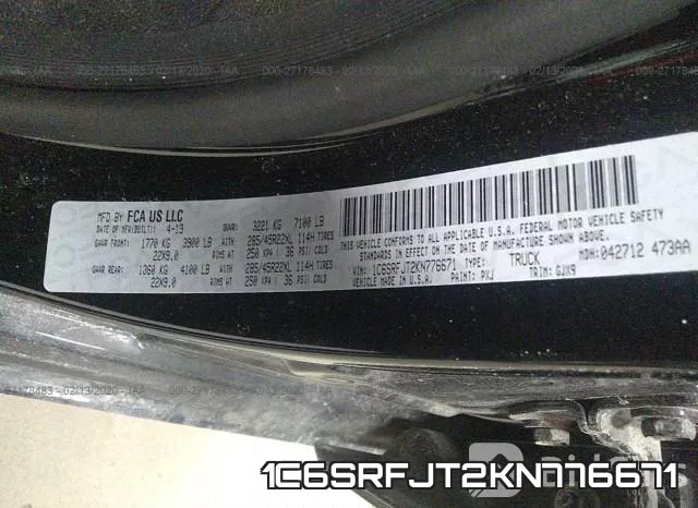 1C6SRFJT2KN776671 фото 10