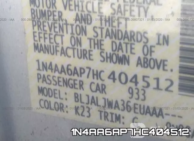 1N4AA6AP7HC404512 фото 10