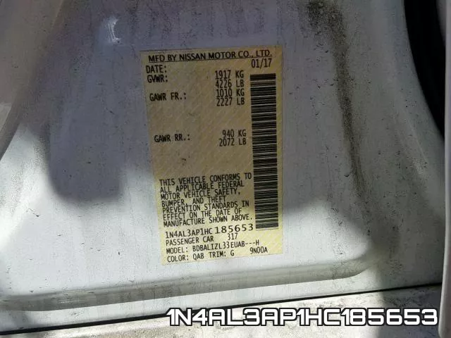 1N4AL3AP1HC185653 фото 2