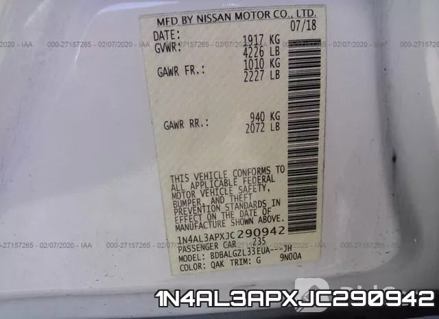 1N4AL3APXJC290942 фото 10