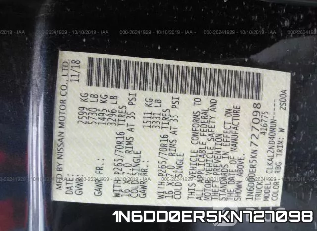 1N6DD0ER5KN727098 фото 10