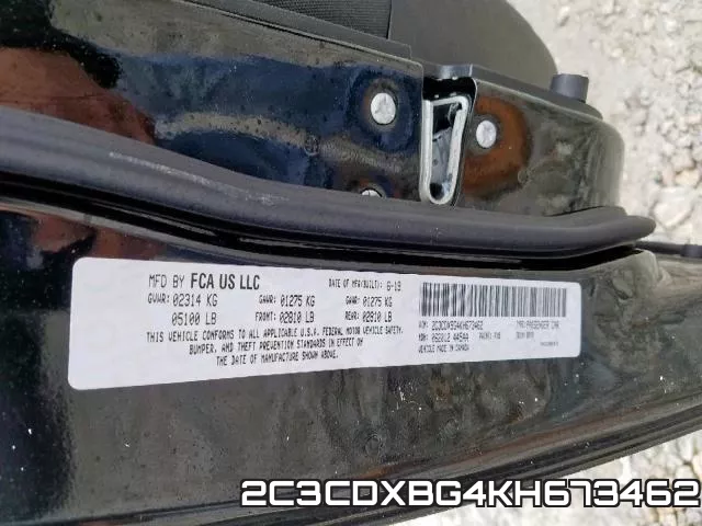 2C3CDXBG4KH673462 фото 2