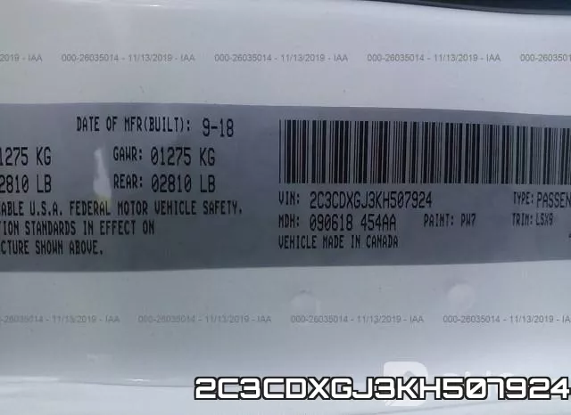 2C3CDXGJ3KH507924 фото 10