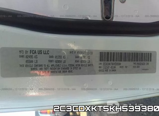 2C3CDXKT5KH539380 фото 10
