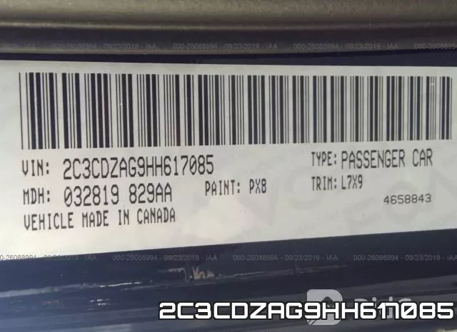 2C3CDZAG9HH617085 фото 10