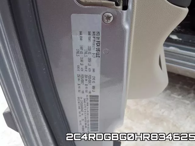 2C4RDGBG0HR834625 фото 2