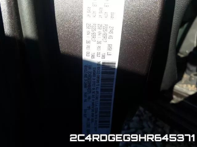 2C4RDGEG9HR645371 фото 2