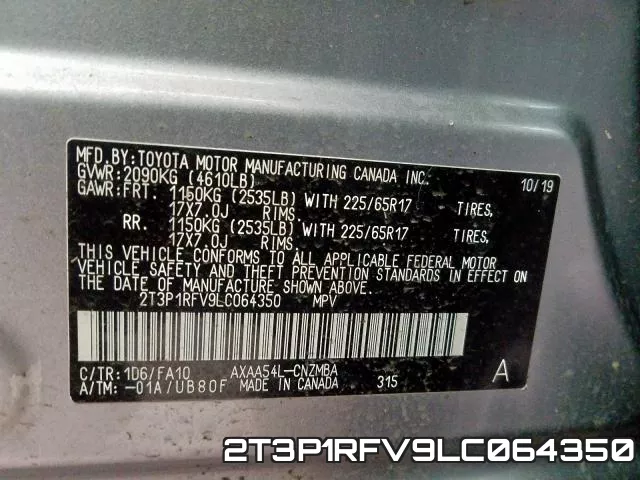 2T3P1RFV9LC064350 фото 2