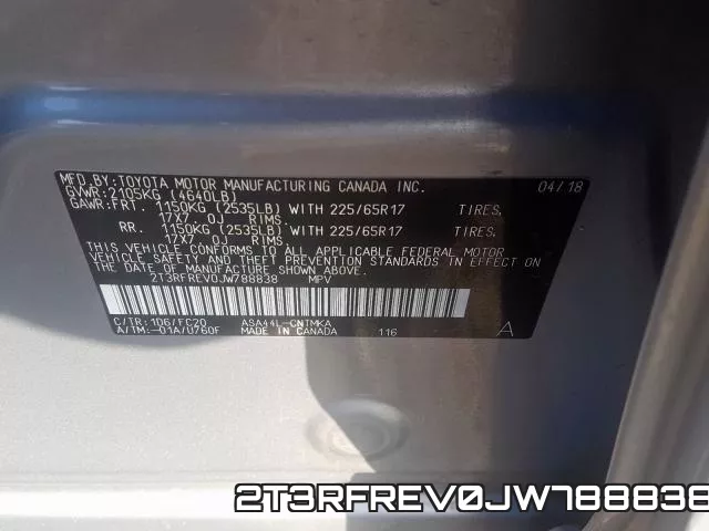 2T3RFREV0JW788838 фото 2