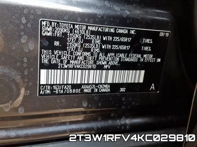 2T3W1RFV4KC029810 фото 2
