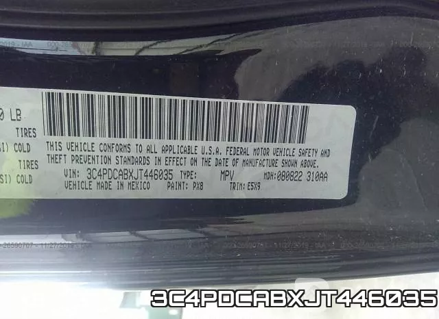3C4PDCABXJT446035 фото 10