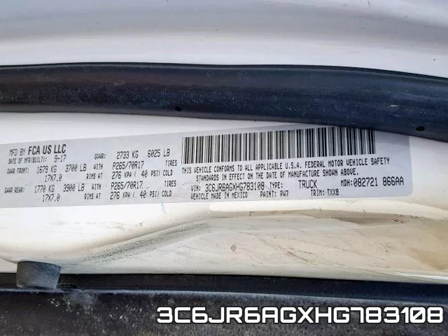 3C6JR6AGXHG783108 фото 2