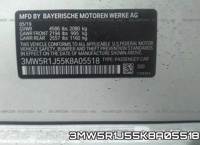 3MW5R1J55K8A05518 фото 10