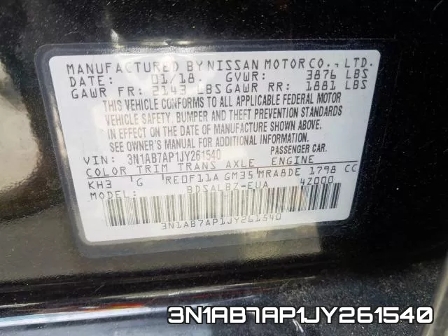 3N1AB7AP1JY261540 фото 2