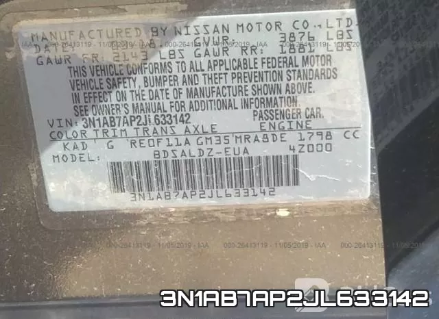 3N1AB7AP2JL633142 фото 10