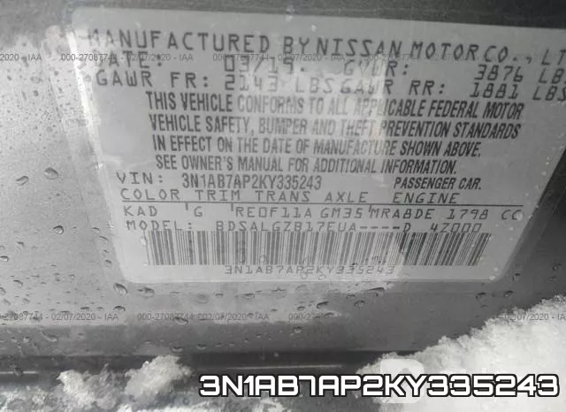3N1AB7AP2KY335243 фото 10