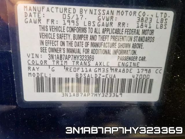 3N1AB7AP7HY323369 фото 2