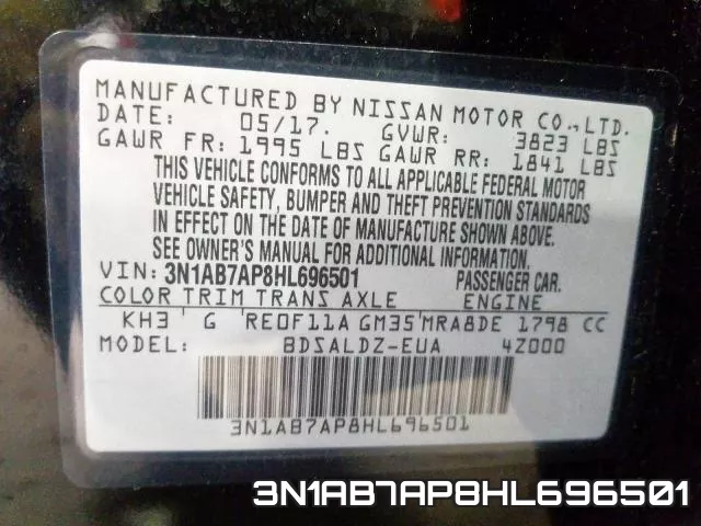 3N1AB7AP8HL696501 фото 2