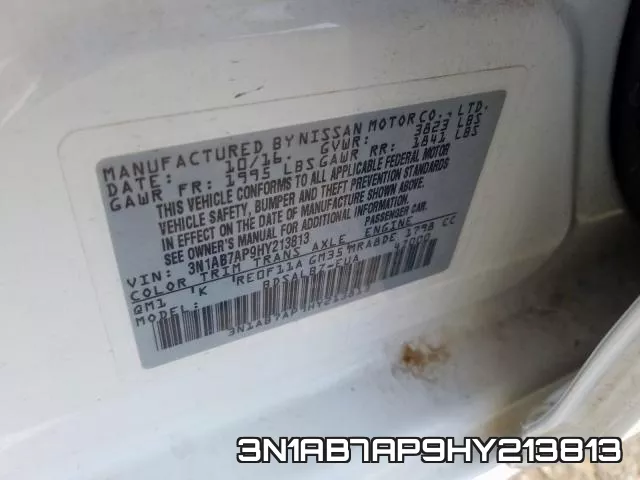 3N1AB7AP9HY213813 фото 2