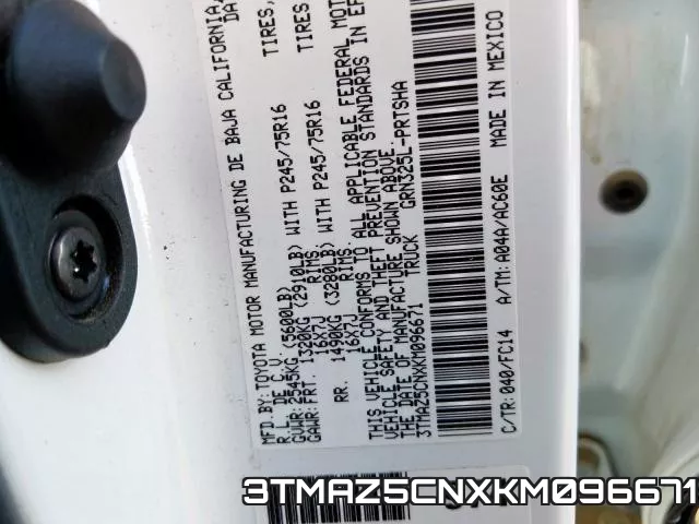 3TMAZ5CNXKM096671 фото 2