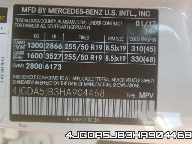 4JGDA5JB3HA904468 фото 2