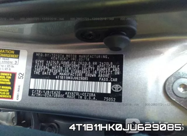 4T1B11HK0JU629085 фото 10