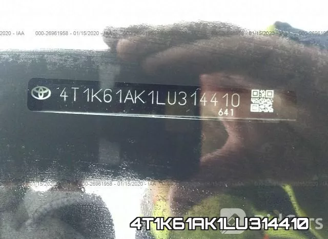 4T1K61AK1LU314410 фото 10