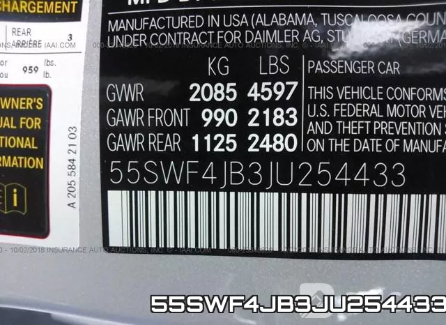 55SWF4JB3JU254433 фото 10