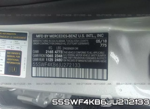 55SWF4KB6JU272133 фото 10