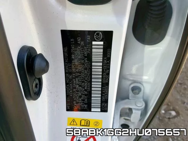 58ABK1GG2HU075657 фото 2