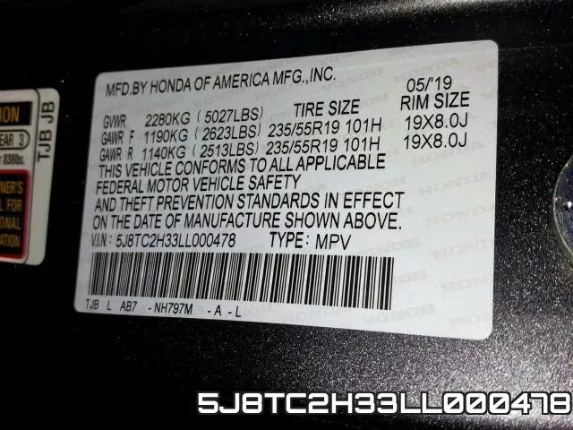 5J8TC2H33LL000478 фото 2