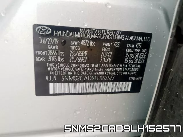 5NMS2CAD9LH152577 фото 2