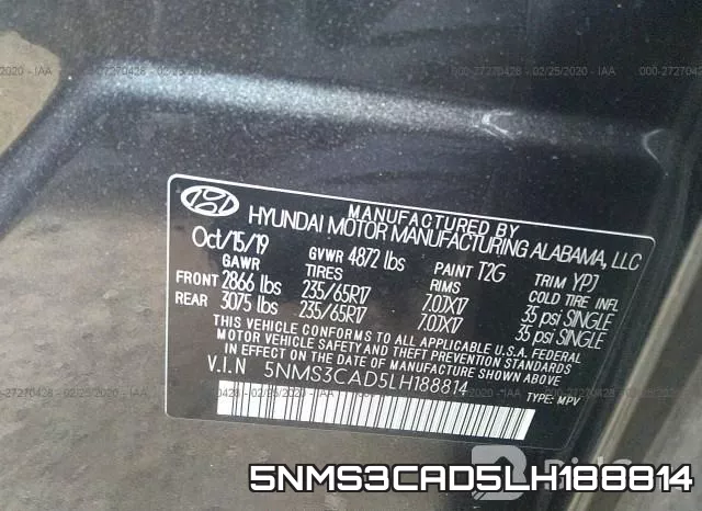 5NMS3CAD5LH188814 фото 10