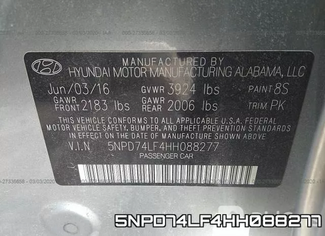 5NPD74LF4HH088277 фото 10
