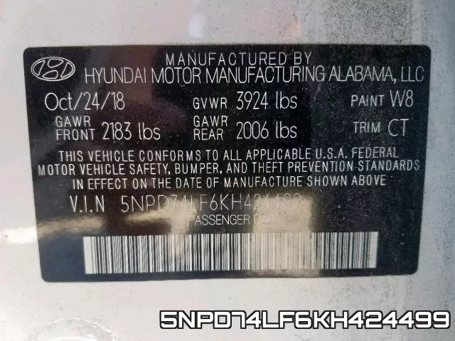 5NPD74LF6KH424499 фото 2