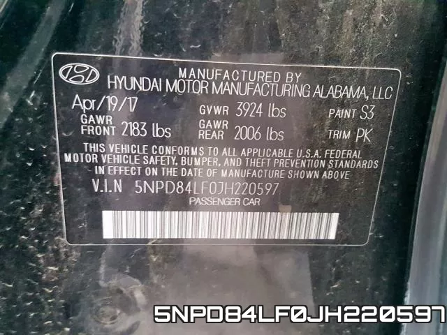 5NPD84LF0JH220597 фото 2