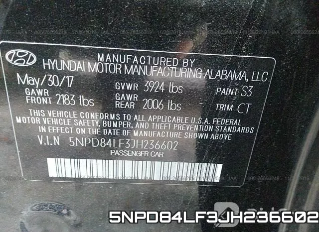 5NPD84LF3JH236602 фото 10