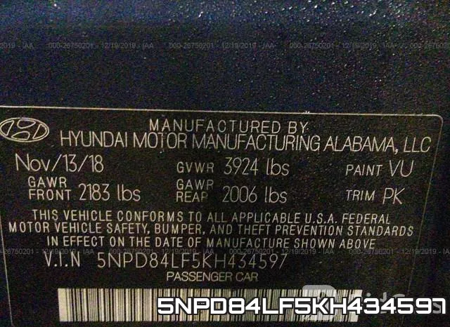5NPD84LF5KH434597 фото 10