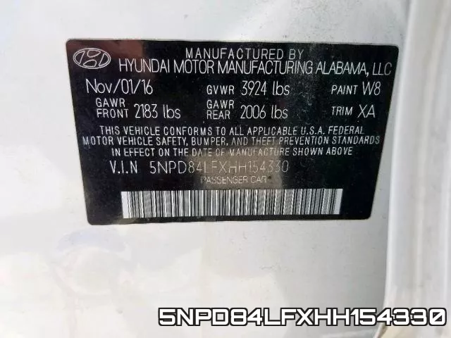 5NPD84LFXHH154330 фото 2