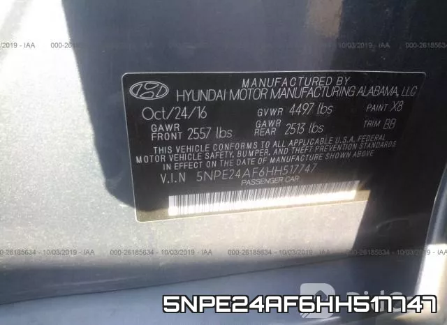 5NPE24AF6HH517747 фото 10