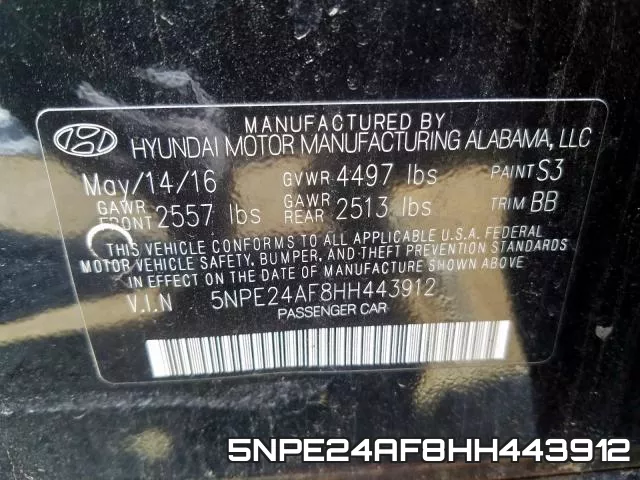 5NPE24AF8HH443912 фото 2