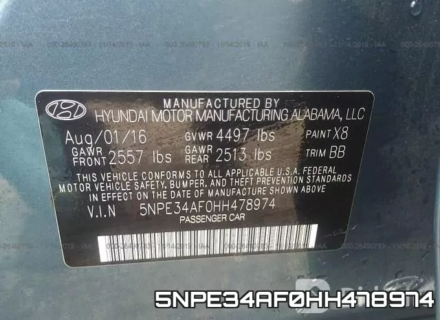 5NPE34AF0HH478974 фото 10