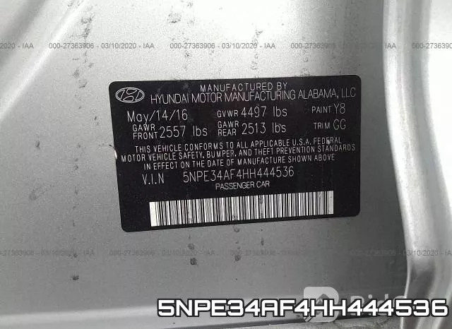 5NPE34AF4HH444536 фото 10