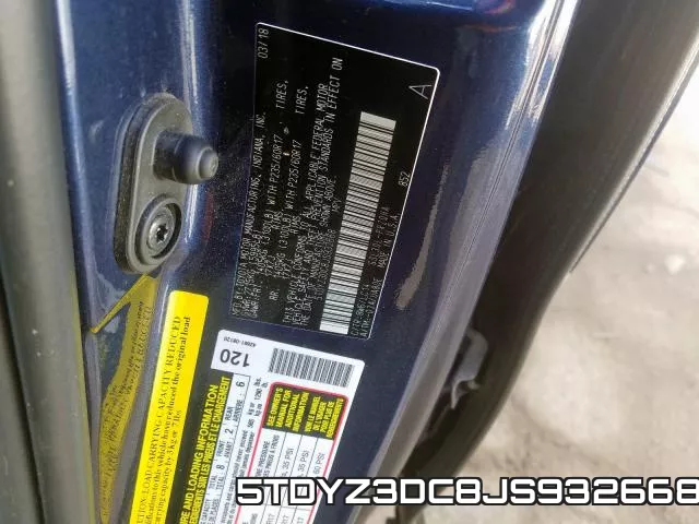 5TDYZ3DC8JS932668 фото 2