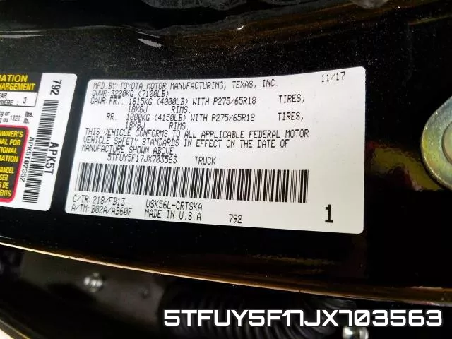 5TFUY5F17JX703563 фото 2
