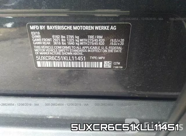 5UXCR6C51KLL11451 фото 10