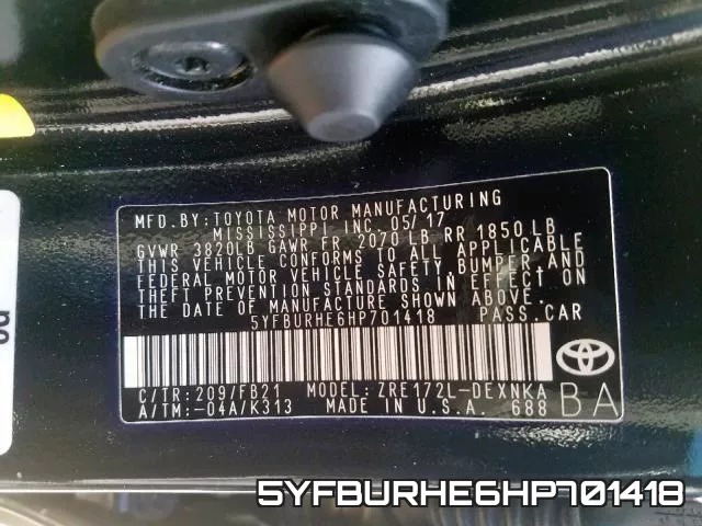 5YFBURHE6HP701418 фото 2