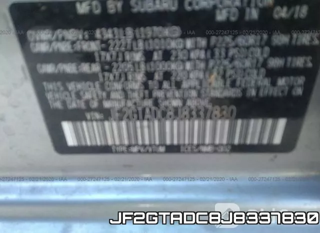 JF2GTADC8J8337830 фото 10
