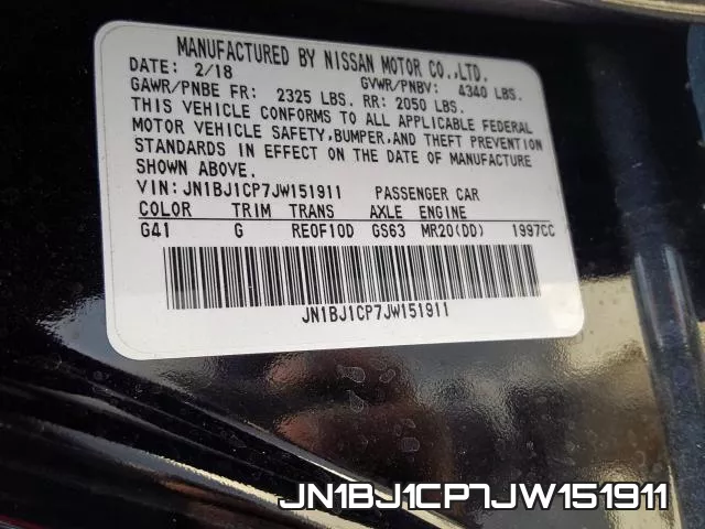 JN1BJ1CP7JW151911 фото 2